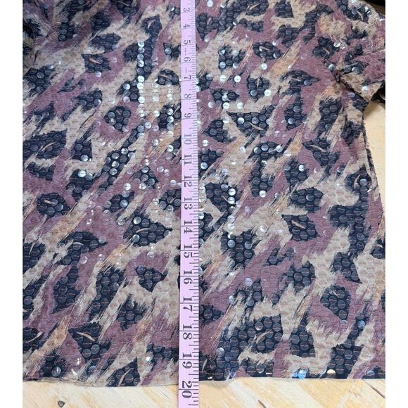 VTG Liz Claiborne Collection 100% Silk Sequin Cardigan Blouse Top Sz 4P Sparkle - Picture 8 of 9